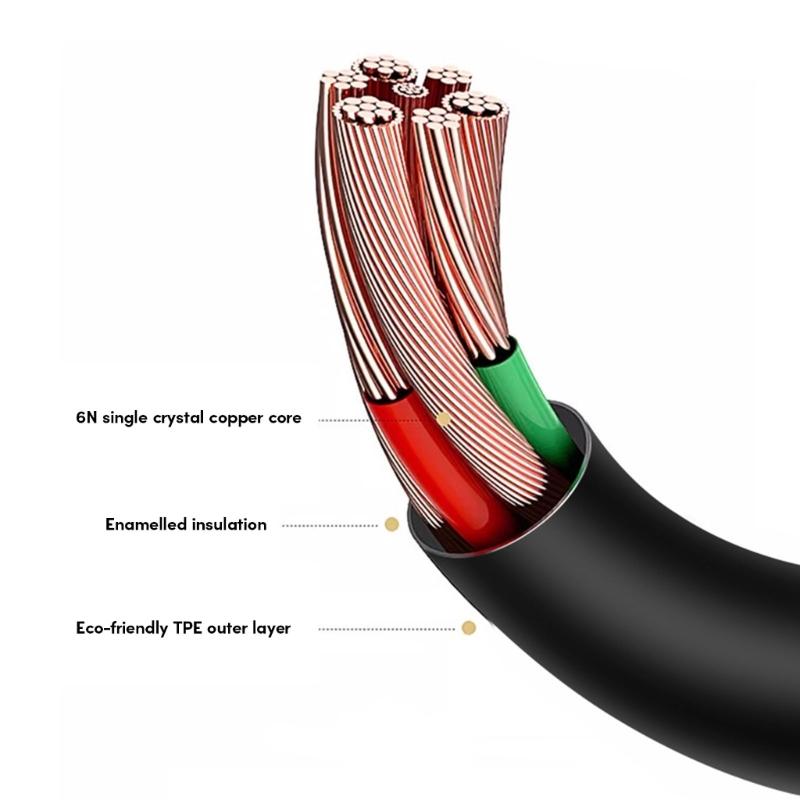 Durable Cable for 700 QC25 QC35 QC45 AE2 Headphone Cord Nylon/TPE Wire Improve Your Listen Experience Hifi Sound Cord