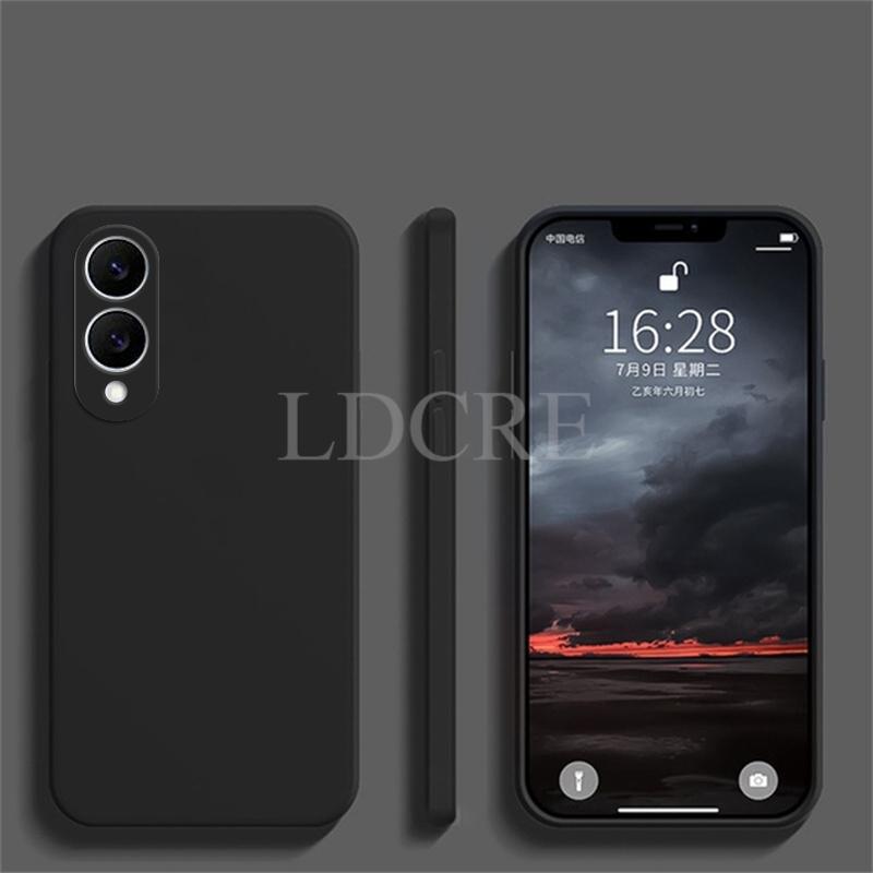 

Для Samsung Galaxy S25 Edge чехол жидкий силиконовый защитный чехол Samsung S25 Edge чехол TPU простой резиновый чехол для телефона S25 Edge чехол For S25 Edge чёрный