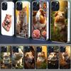 Hamster Portrait Clear Phone Case For Iphone 17 Air 16 Pro Max 15 Pro 14 Plus 17E 16E 11 13 12 Mini Cover Cases Fundas Cell TPU