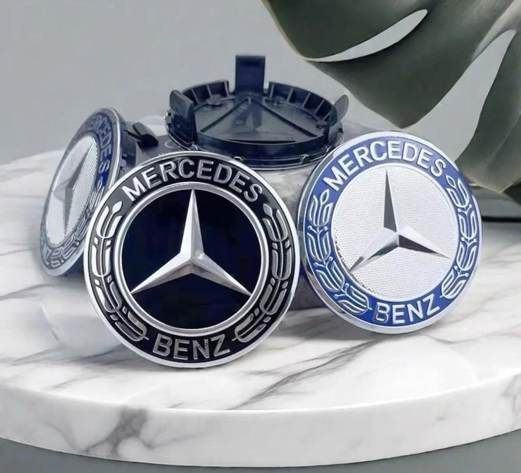 Mercedes Benz wheel hub center cover modification accessories 4 pieces 75mm, suitable for Mercedes Benz A180 A200 W205 W212 E260