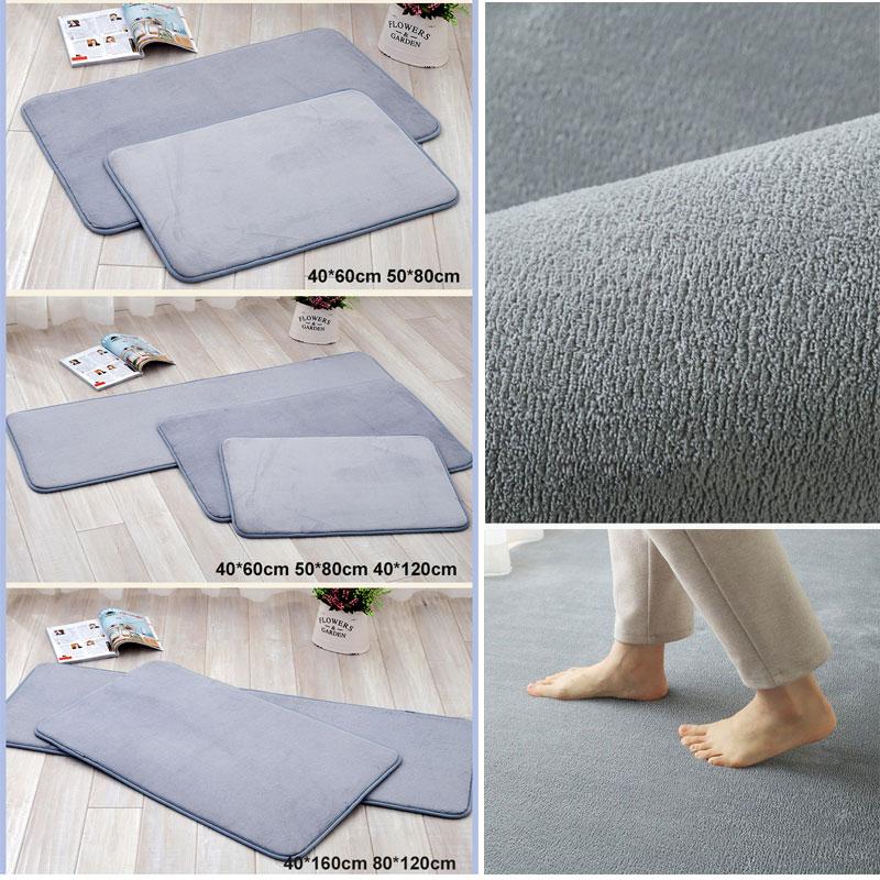 Thicken Carpet For Home Decor Short Plush Large Living Room Rugs Kids Bedroom Bedside Feet Rug Children's Crawl Mats Gray / Blue