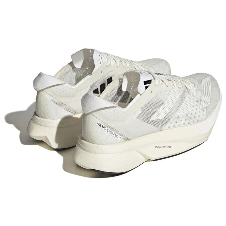 Adidas Adizero Adios Pro 3 Non Dyed Unisex Sneakers Cream Cloud-White Core-Black HQ2134