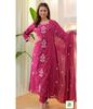 Women Designer Embroidered Salwar Kameez Kurti Set Indian Bollywood Top Tunic Kurti Dress