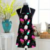 1pc Large Solid Color Background Romantic Heart Pattern Apron, Home Decoration Kitchen Wear, Sleeveless Durable Washable Unisex Cooking Apron,