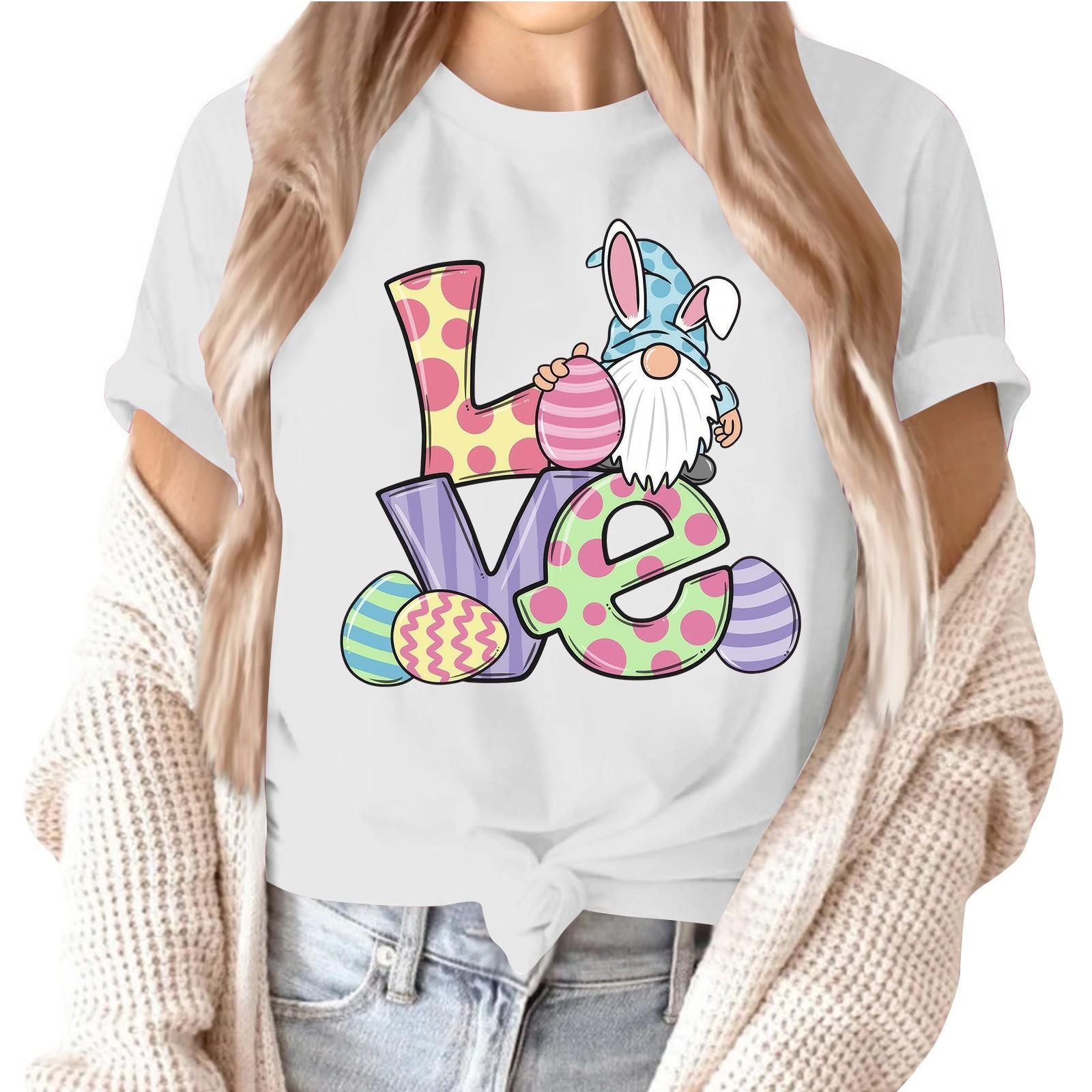 

Женский топ с коротким рукавом и принтом на шее XXXL розовый