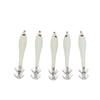 5PCS Hard Fishing Lure Simulation Squid False Bait Hooks Artificial Squid Double Hook JigLuminous White