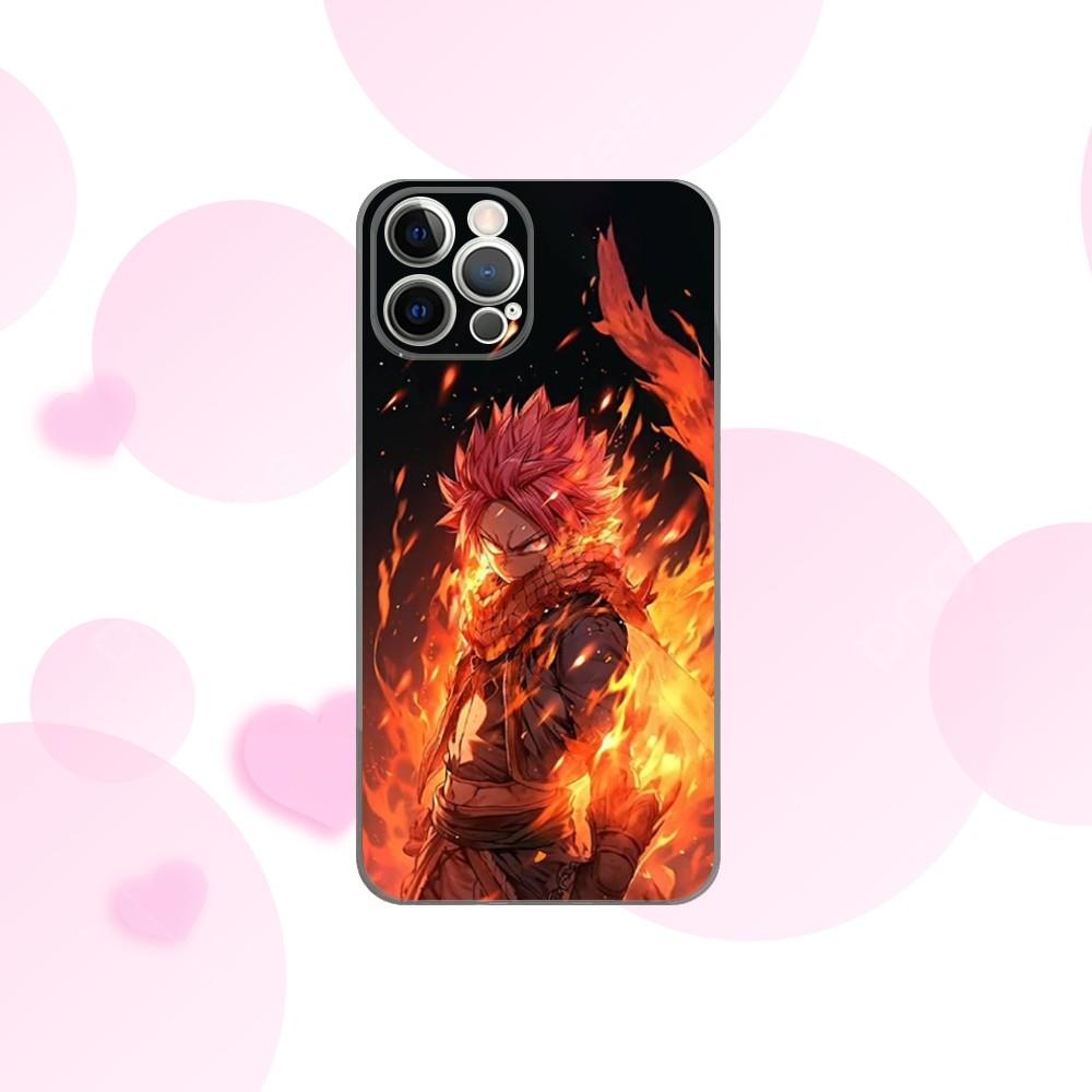 

F-Fairy Tail Anime N-Natsu Phone Case For iPhone 16e,16,15,14,13,12,11 Plus,Pro,Max,XR,XS,X,Plus,SE,Mini Transparent Soft Cover iPhone14ProMax