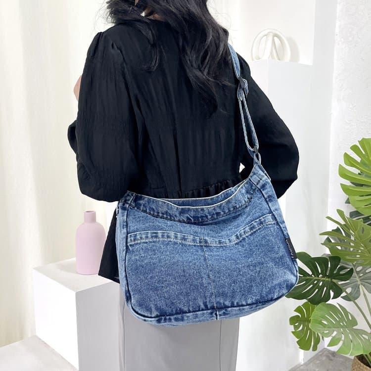 Ladies Washed Denim Bag Crossbody Bag Shoulder Bag