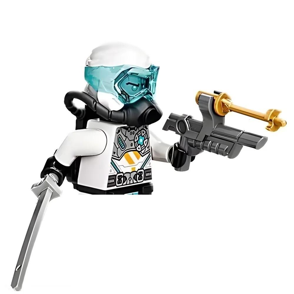 8cm Ninja Set Building Blocks Woodfire Dragons Forbidden Five Mini Action Figure Toys