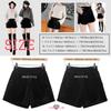 Slow and Mellow Velvet Shorts with Elastic Korean and Beautiful Sizes Hot Half Loose Stylish Women's High-Waisted Waist, Style, Leg-Lengthening Legs,