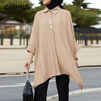 Camicia casual alla moda da donna, taglie forti