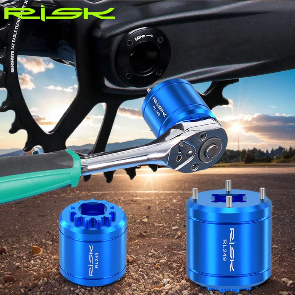 Middle Shaft Crank Screw Disassembly Tool Portable DUB Toothed Disc Crank Cover Disassembly Tool Bicycle Repair Tool