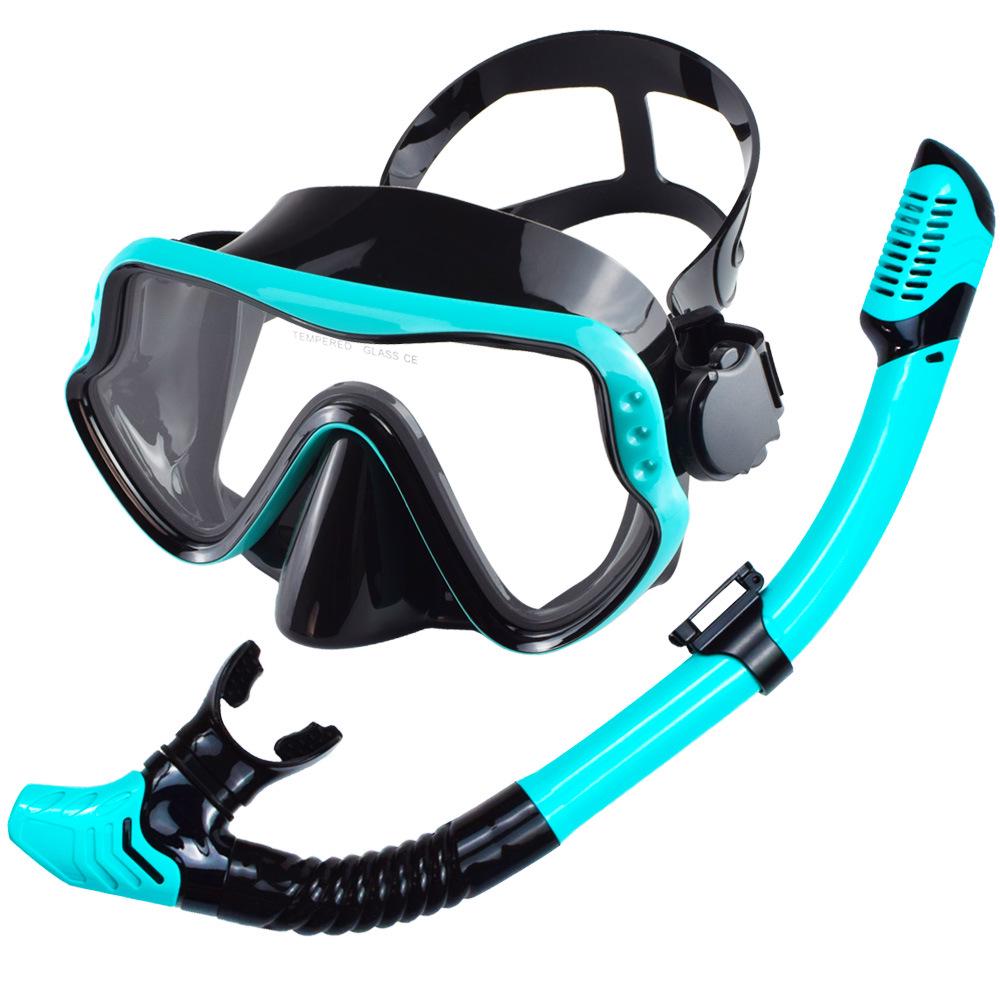 Unisex Adult Large Frame Silicone Diving Mask & Snorkel Set