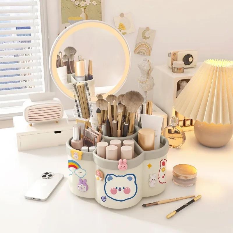 360 ° Rotating Pen Holder Multifunctional Office Desk Organizer Suitable for Makeup Pens and Student Stationery Children Gifts
