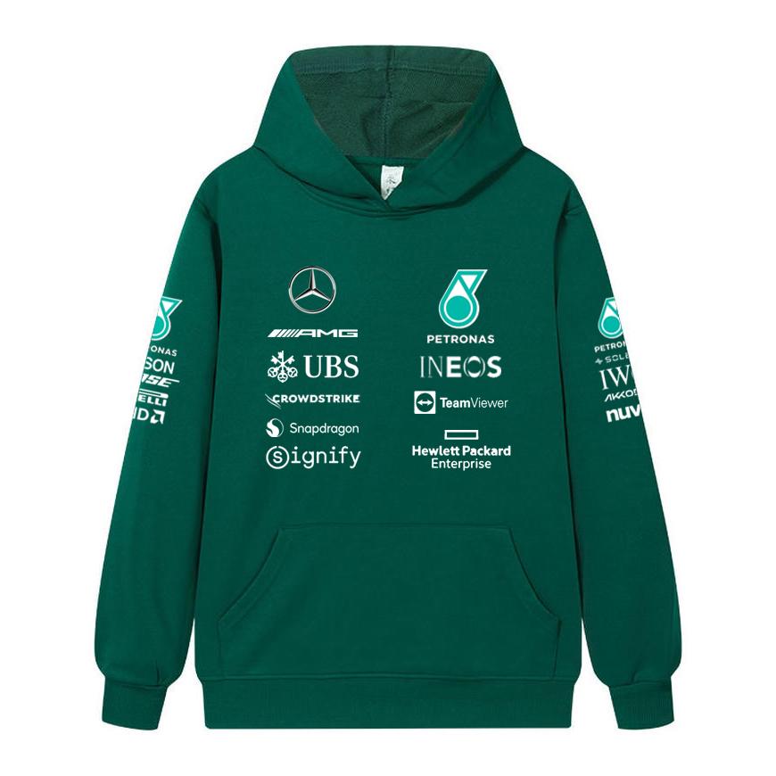 Red Bull חליפת מרוצים F1 המילטון ג'ורג' ראסל קפוצ'ון מדים קבוצתיים