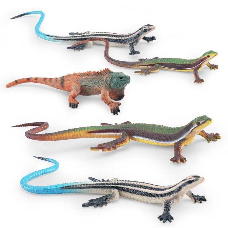 Realistic Plastic Amphibious Reptile Model For Home Decor Lifelike Chameleon Lizard Display