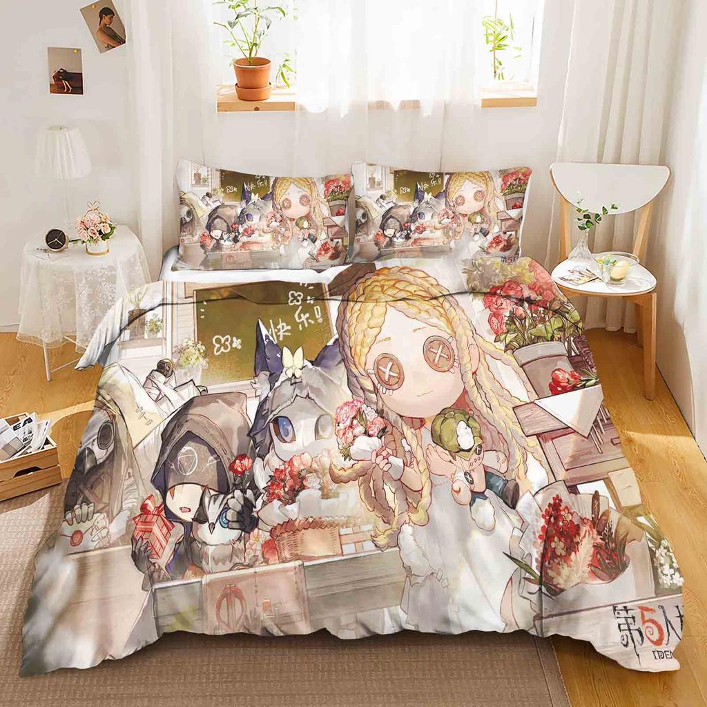 Game: Identity V Polyester Duvet Cover Set Bedding Queen Size Sets Cotton Cute Printed Cartoon Quilt Cover Suitable For Children