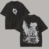 Trunks T Shirt Dragon Ball Z Men Vintage Acid Wash Oversized Cotton Future Sword Kanji Manga Graphic Anime Clothing