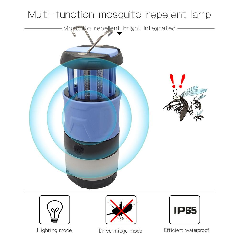 Cheap Outdoor Mosquito Killer Camping Lamp USB Rechargeable LED Mute