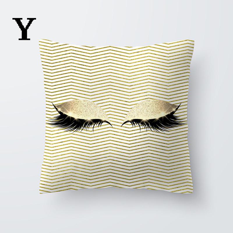 

Подушка для ресниц, наволочка для домашнего декора, свадебная наволочка с рисунком ресниц 40x40cm