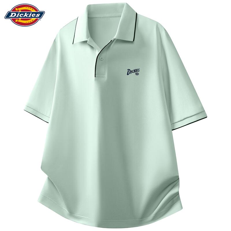 Мужская охлаждающая тонкая футболка-поло с коротким рукавом Dickies 3XL светло-зеленый