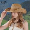 Female Summer Jazz Hat, Western Cowboy Hat, Sun Protection Hat, Vintage Ethnic Style Hat