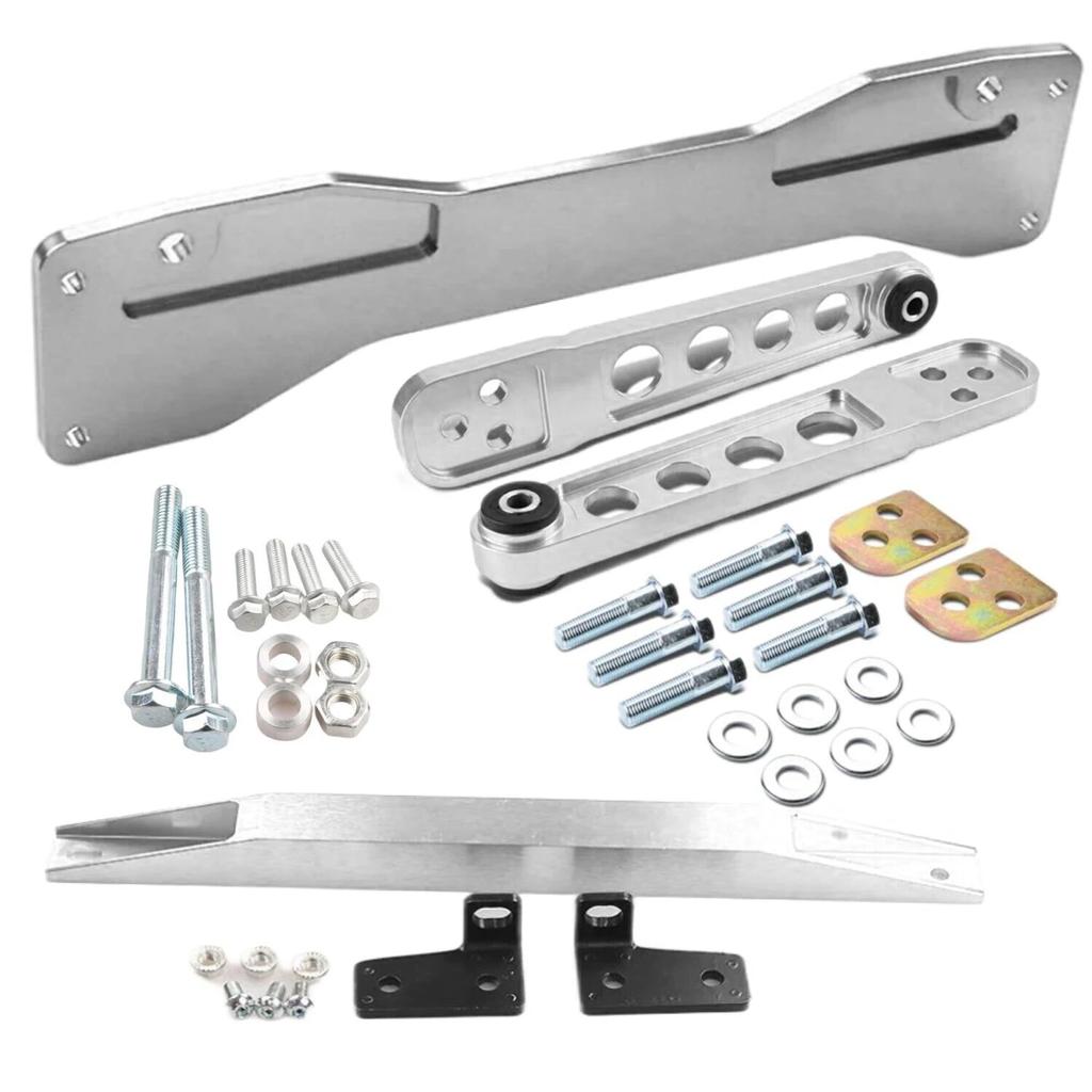REAR SUBFRAME BRACE+TIE BAR+Rear Lower Control Arm FOR Honda Civic Si 01-05 ES EM EP3