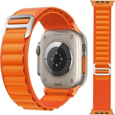 Nylon Strap for Apple Watch 1/2/3/4/5/6/7/8/9/10/11/SE 38/40/41/42mm, Orange