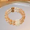Yellow Tower Crystal Fortune Bracelet for Women, New Model, Fuchizhou Zaki Ram Tiger Eye Stone Bracelet, Birthday Gift