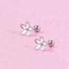 Flower Helix Tragus Cartilage Piercing Stud Earrings Ear Ring Stainless Steel