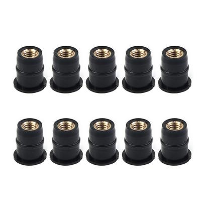 M5 Nuts Vibration Mounting 5mm For Bodywork ATV Applications 10PCS Set