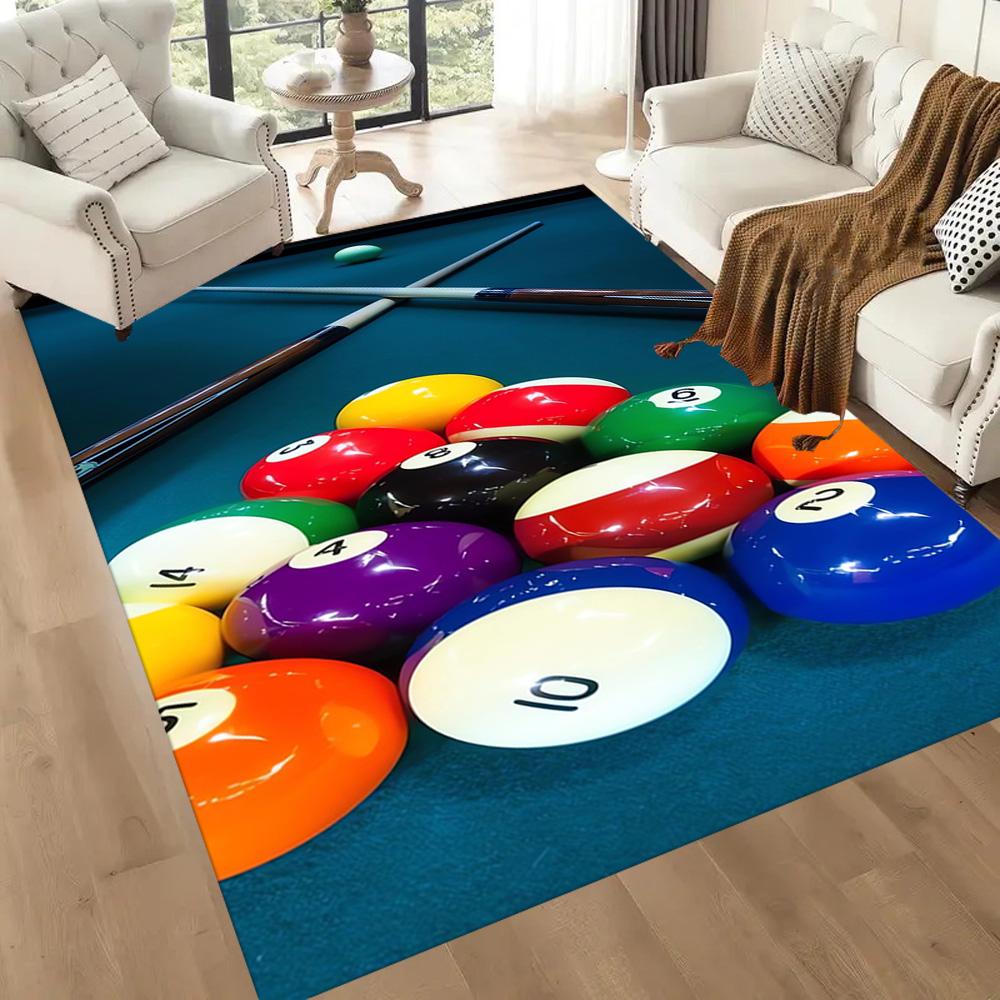 Pool Table Setup Floor Mats for Living Room, Bedroom and Room Decoration Are Suitable for Gifts.