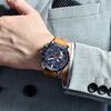 BENYAR Top Brand New Men Watches Leather Strap Luxury Waterproof Sport Quartz Chronograph Military Watch Men Clock Reloj Hombre