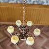 Dollhouse Mini Ceiling Lamp Exquisite Realistic Miniature Chandelier Model Toy for Dollhouse Decoration