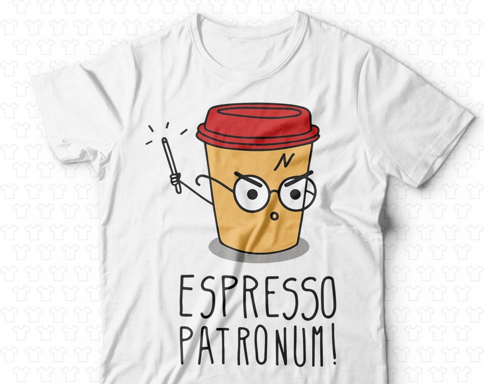 Espresso Patronum T-Shirt - Coffee Patronum Harry T-Shirt Spell funny parody 3XL