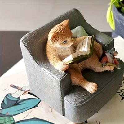 1 Pc Exquisitely Crafted Cute Mouse Resin Animal Figurine - A Must-have for Home and Desktop Decor, Enhancing Your Interior Aesthetics
