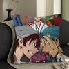 G-Gott des Anime High School Kissenbezüge Cartoon Sofa Dekoratives Zuhause Beidseitig bedruckt Kurzer Plüsch Niedlicher Kissenbezug