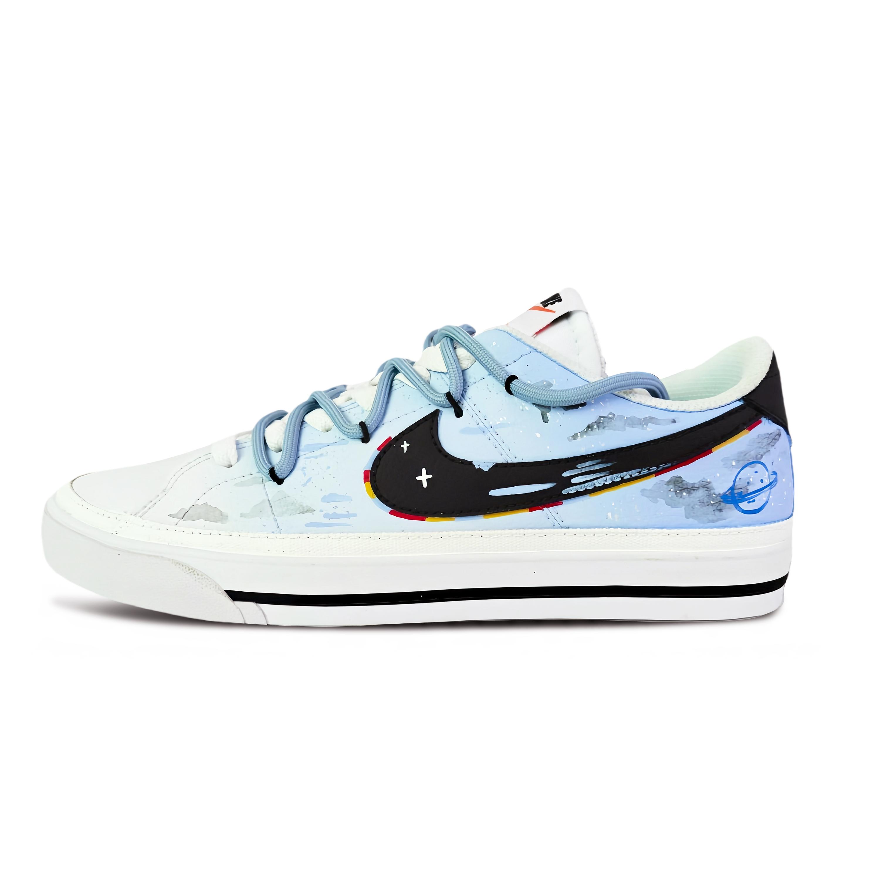 

Nike Court Legacy Wander Space Cushioning Low top Skateboard Shoes Unisex Sky Blue DH3162-100(Team1036-) 44