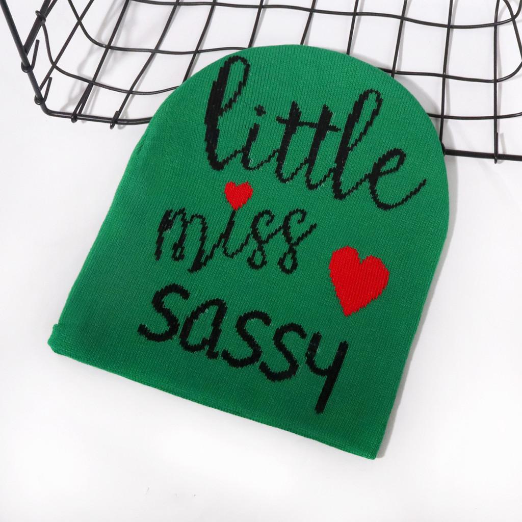 Knit Simple Letter Hat With Thermal Function For Daily Use Supplies Decoration