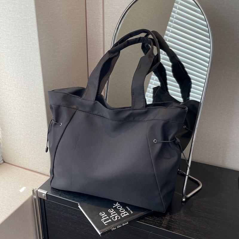 Casual Fashion Large Capacity Tote Bag Simple Travel Bag Women Large Shoulder Bag Handbags Drawstring Tote Handbag