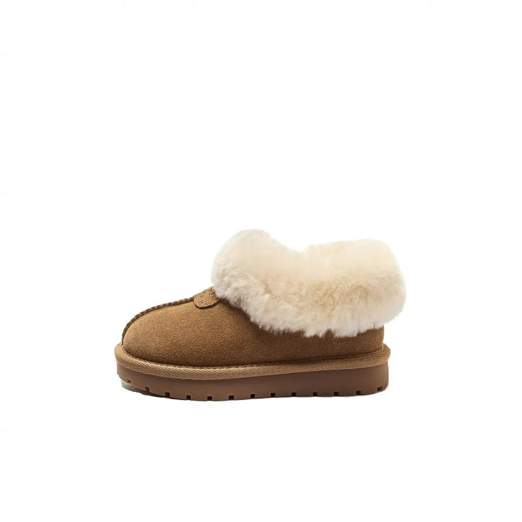 Kinder Sneeuwschoenen met Dik Fluweel voor Meisjes, Grote Katoenen Schoenen voor Jongens, Waterdichte en Antislip Korte Laarzen
