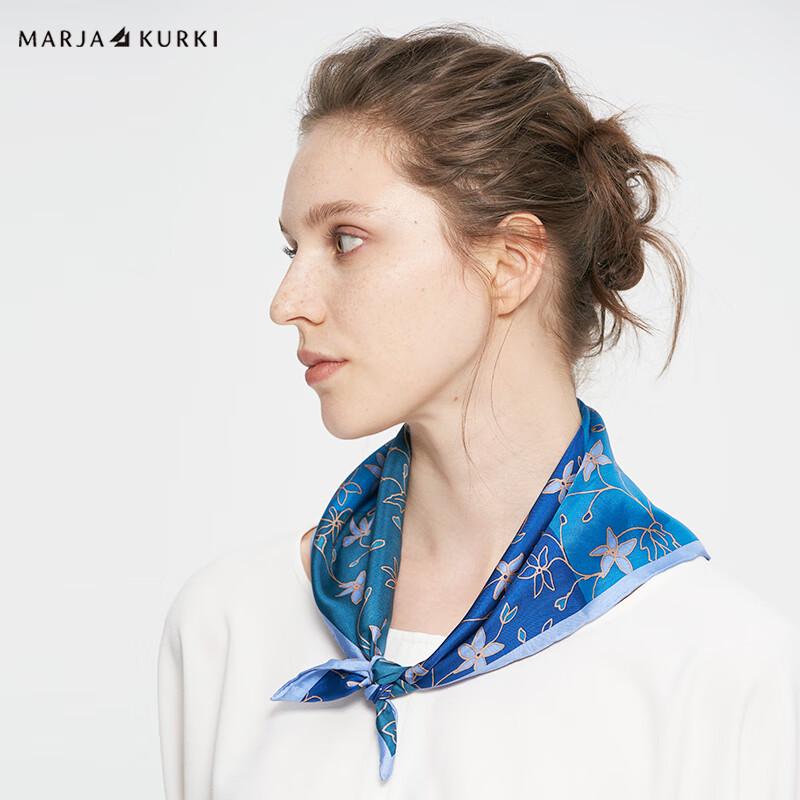 MARJA KURKI Premium Mulberry Silk Square Scarf
