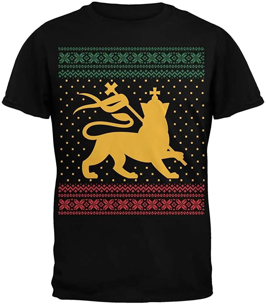 

Old Glory Lion of Judah Ugly Christmas TShirt Summer Cotton ONeck Short Sleeve Mens T Shirt New S3XL S