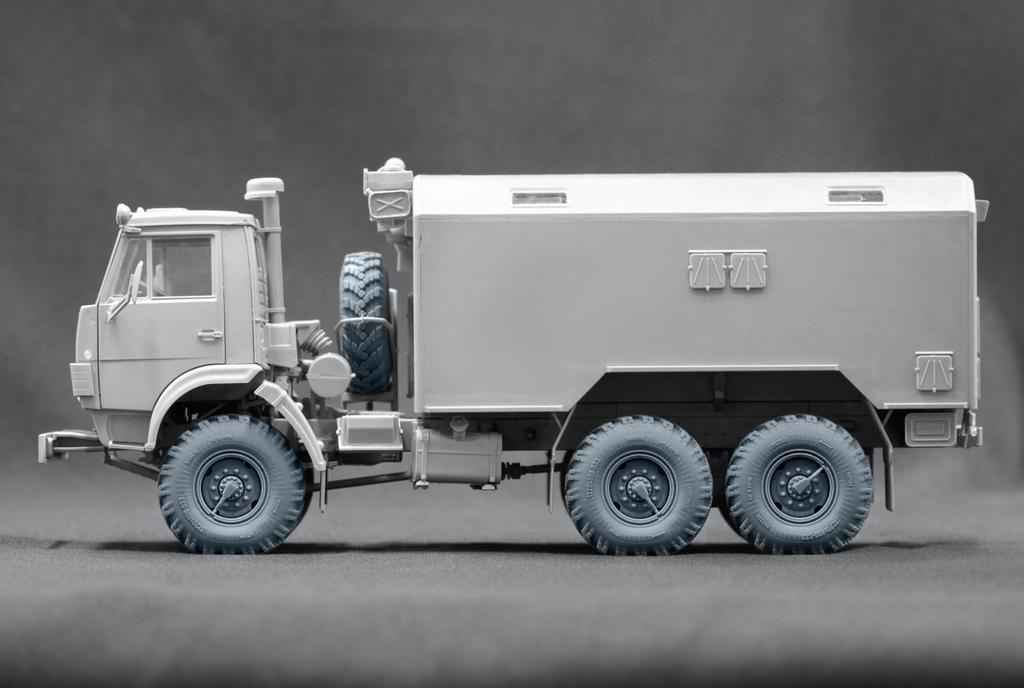 Truck Wheel Set Plastic Model Parts SCXWM35008S Scale-X 1/35 KAMAZ-4310 Weight-Deforming (7 Pieces) (for ICM) (Military Vehicle)