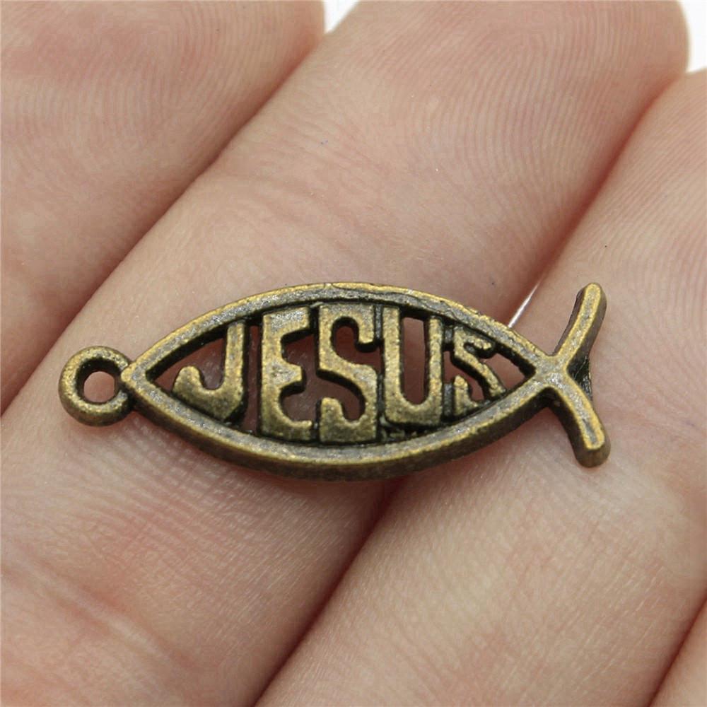 Pandantiv cu farmece din relicva lui Isus, bijuterii estetice artizanale