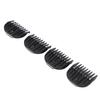 4pcs Hair Clipper Guides Combs Professional Hair Trimmer Guard Combs for Universal ClippersBlack