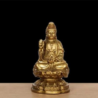 1 vnt. Grynvario Nanhai Sėdinti lotose Guanyin Namų aukojimo Budistų reikmenys Namų dekoracija Saugumo užtikrinimas