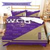 Western Carolina Catamounts Pattern Bedding Set Quilt Cover Pillowcase Home Decor Gift (1 * duvet cover + 2 * pillowcase, without core)