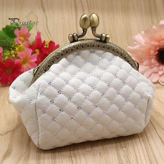 Women Fashion Rhombic Pattern Wallet Card Coin Purse Clutch Handbag Mini Bag
