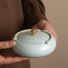 Tianqing Ruyao Ashtray Chinese-style High-end Ceramic Household Living Room Ash-proof Flying Office Ashtray with Cover Ashtrays